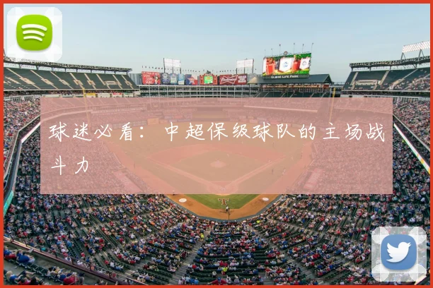球迷必看:中超保级球队的主场战斗力