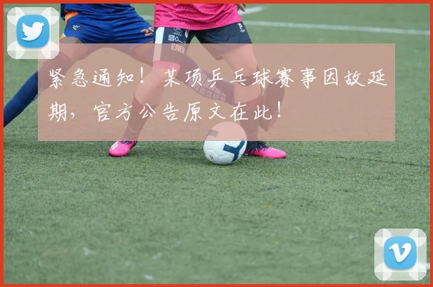 紧急通知!某项乒乓球赛事因故延期,官方公告原文在此!
